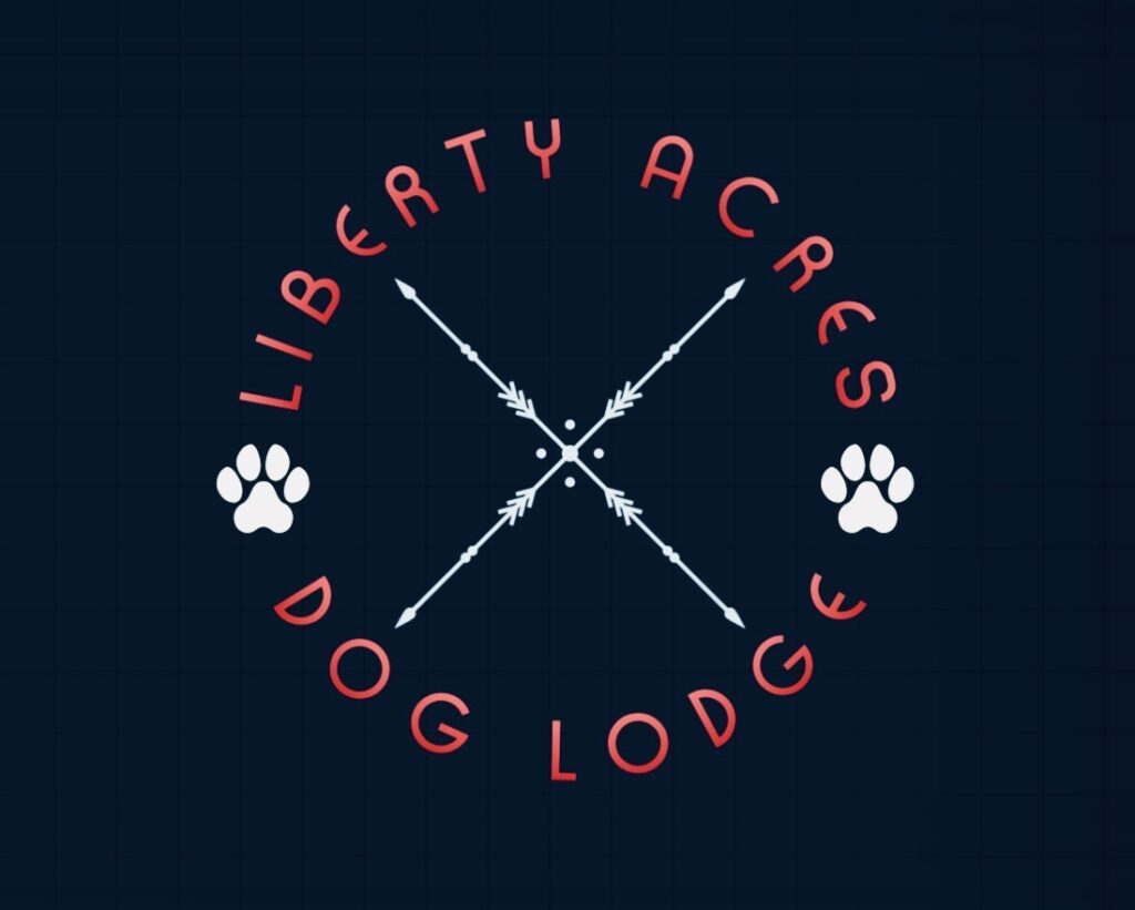 liberty acres dog lodge logo